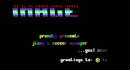Jimmy's Soccer Manager